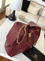 حقيبة شانيل موديل 25 عنابي