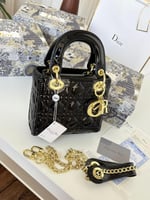 حقيبة ليدي ديور صغير اسود