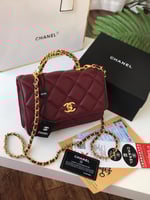 حقيبه شانيل مستر كوالتي عنابي