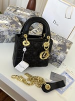 حقيبة ليدي ديور صغير اسود