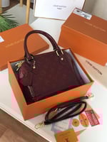 حقيبه لوي فيتون عنابي لمعة