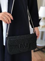 حقيبة فالنتينو كريستال اسود
