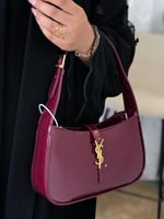 حقيبة يد سالوران العنابي لمعة