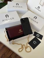 محفظة اجنر عنابي