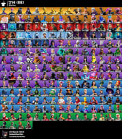 حساب ويلدكات + ميكاسا البنفسجيه فورتنايت