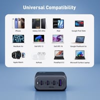 منصة شحن JODA فولتيكس بقوة 65 واط بثلاث منافذ تايب...