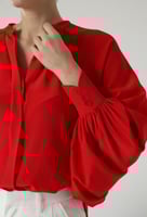 بلوزة Wide sleeve حرير