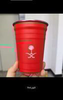 كوب ستانلس ستيل بشعار المملكة العربية السعوديه
