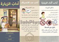 مطوية آداب الزيارة - مادة لغتي للصف الثاني الابتدا...