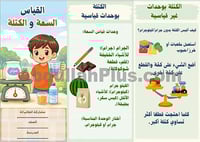 مطوية القياس: السعة والكتلة - رياضيات الصف الثاني...