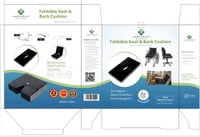 وسادة ومسند ظهر مزدوجة ميموري فوم Comfort Wings