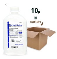 محلول نورمال سالاين معقم 500 مل لتنظيف الجروح والا...