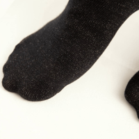 شراب طبي باللون الاسود للقدم السكري جوارب بخيوط ال...