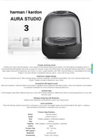Harman Kardon Aura Studio 3 Bluetooth سماعات هارما...