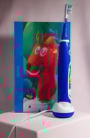 فرشاة أسنان كهربائية أطفال بلون ازرق