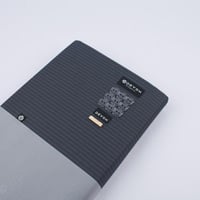 بوكس ديفون قماش شتوي مقلم رمادي غامق