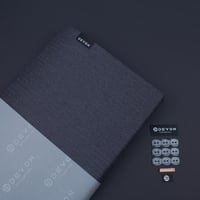 بوكس ديفون قماش شتوي جوخ مقلم رمادي غامق