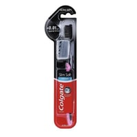 فرشاة اسنان كولجيت ناعم نحيف بالفحم