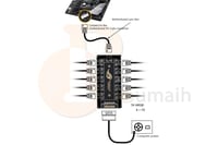 موزع اضاءة مراوح RGB Fan Hub ARGB Controller SATA