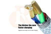 كيبل تايب سي USB-C بطول 2 متر 60W