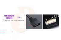 موزع اضاءة مراوح RGB Fan Hub ARGB Controller 12V 4...