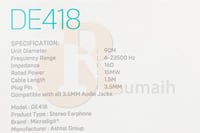 سماعة اذن AUX جوال Dezire DE418