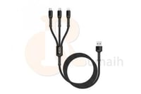 كابل شاحن تايب سي + مايكرو + ايفون 3 في 1