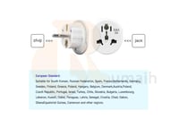 محول فيش كهرباء من ثلاثي UK الى ثنائي