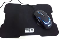 ماوس قيمنق سلكي RGB + وسادة 2B