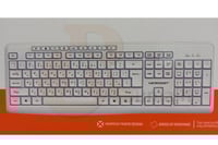 كيبورد و ماوس لاسلكي وايرلس لون ابيض - MD325WK