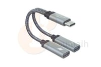 وصلة تايب سي صوت USB-C مع منفذ شحن LP-A14