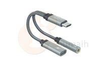 وصلة تايب سي صوت AUX مع منفذ شحن LP-A13