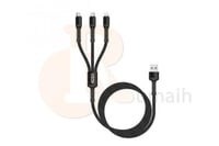 كابل شاحن تايب سي + مايكرو + ايفون 3 في 1