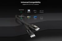 كابل ديسبلاي بورت UGREEN 1.5M 8K DisplayPort