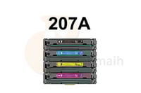 حبر طقم جميع الألوان متوافق مع اتش بي ليزر 207A