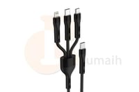 كابل شاحن تايب سي + مايكرو + ايفون 3 في 1