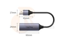 محول USB منفذ شبكة VegGieg V-K306 LAN