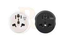 محول فيش كهرباء من ثلاثي UK الى ثنائي