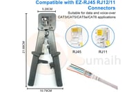 اداة قص اسلاك الشبكة Crimp Tool Pass Through