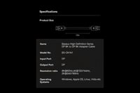 كابل ديسبلاي بورت Baseus DispalyPort DP 8K 1.4V