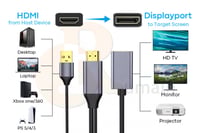وصلة HDMI الى ديسبلاي بورت DP