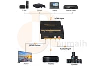 وصلة تحويل من HDMI الى منفذ صوت اوبتيكال