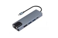 موزع USB-C TYPE-C DOCK الى 5 مخارج