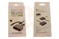 محول تايب سي الى USB-C TO VGA + HDMI