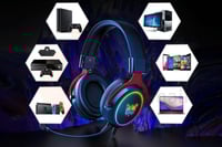 سماعة راس اونيكوما للالعاب اسود و احمر - ONIKUMA X...