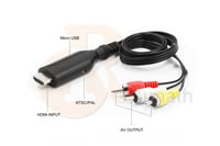 كيبل محول من HDMI الى 3 الوان AV