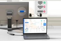 وصلة تايب سي الى بروجكتور USB-C TO VGA