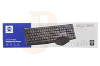 كيبورد و ماوس لاسلكي وايرلس - MD314WK