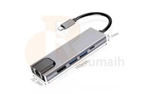 موزع USB-C TYPE-C DOCK الى 5 مخارج