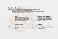 شاحن و فيش عالمي للسفر - 4600